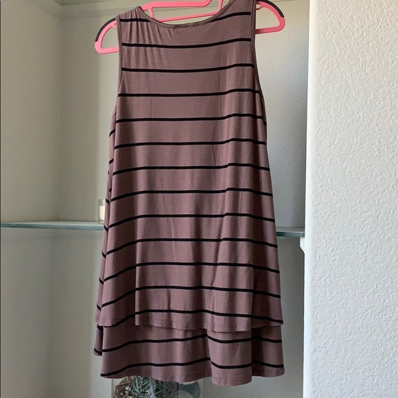 Brown striped tank - Picture 2 of 6